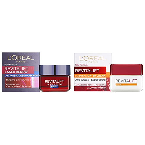 L'Oreal Revivalift Night Cream, 50 ml & L'Oréal Paris Revitalift Day Cream SPF 30, 50ml