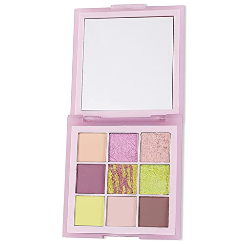 Go Ho Rose Pink Eye Makeup Eyeshadow Palette,9 Colors Matte & Shimmer Eye Shadow Palette,Yellow Rose Peach Eyeshadow Makeup,Waterproof Cool Daily Shades Eyeshadow Palette With Prism Mirror #TOP5