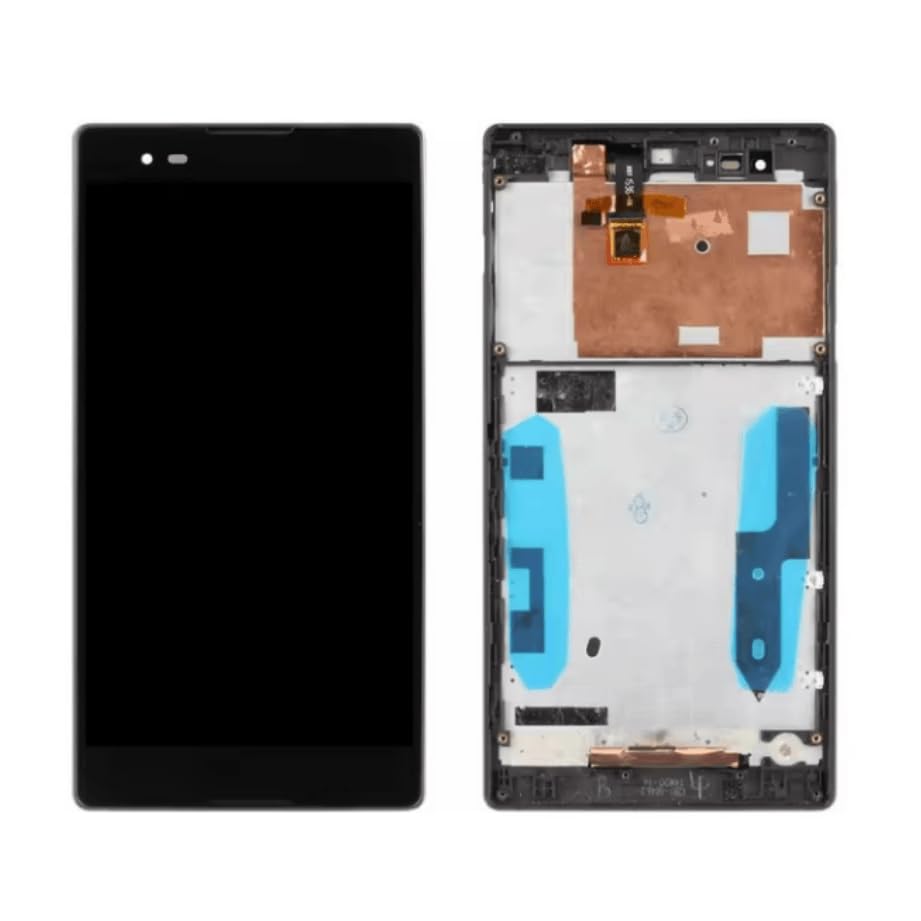 Écran pour Sony Xperia T2 Ultra D5303 D5322 LCD tactile complet avec châssis noir YOOOKOOO