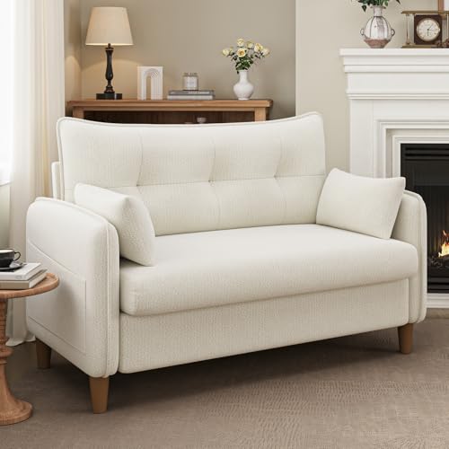 TROMIRY 50" Mini Loveseat Couch for Small Space | Tufted