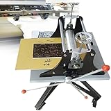 GBHJJ Machine d\'impression Typographique, Presse à Plat, avec Panneau d\'impression 320X500 Mm Double Trou d\'arbre Positionnement, Bonne Capacité Charge de Pression, pour Encre de Gravure sur Bois