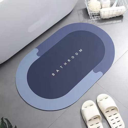 Image of Roseate Rubber Anti Skid (40x60 cm) Super Water Absorbent Mats for Home /Bathroom /Bedroom /Kitchen /Floor Mat (D15) Pack of 3