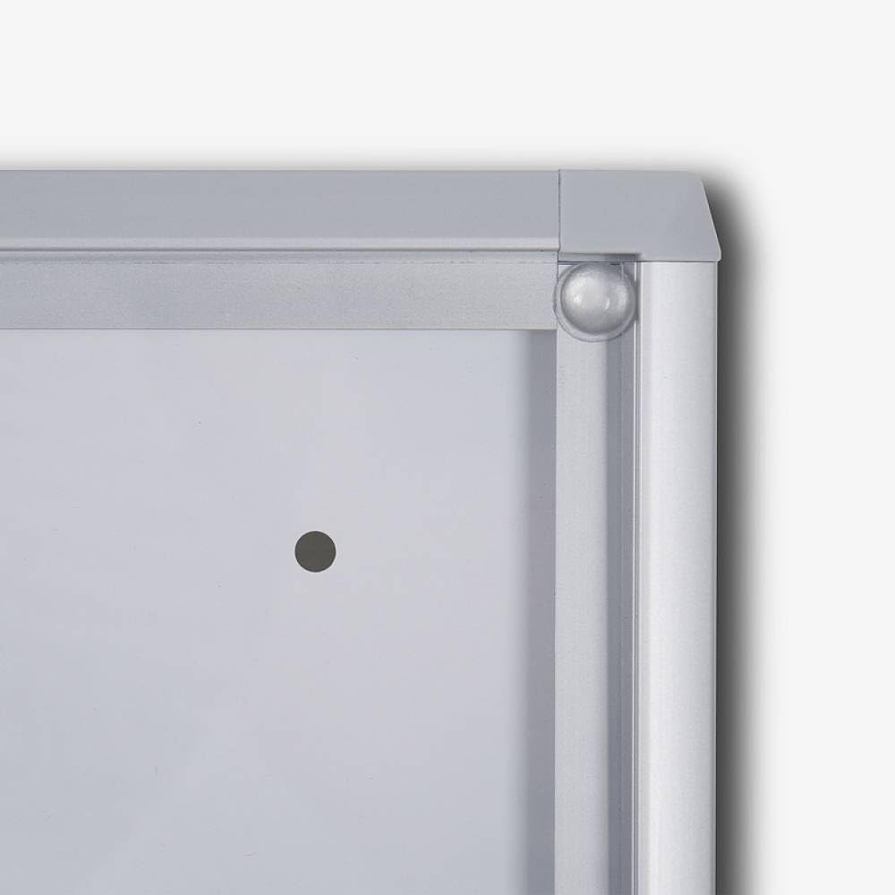 Schaukasten innen 8x DIN A4 | stabil & abschließbar | Infokasten mit SAN-Glasfront | magnetische Rückwand, beschreibbar | ideal für Innenbereich & Wandmontage