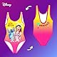 Disney Stitch Mädchen Badeanzug Einteiliger Design Lilo Stitch Angel und Scrump Kinderschwimmanzug, Größen 6 bis 10 Jahre (DE/NL/SE/PL, Alter, 8 Jahre, Regular, Orange)