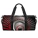 Z&Q Sac de Sport élégant Spirale d'escalier Rouge avec Compartiment étanche - 24L Bagages à Main Fitness Sac - pour Homme et Femme 45x23x23cm