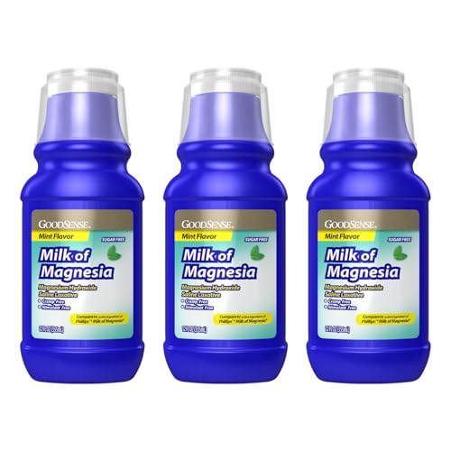 Image of GoodSense Milk of Magnesia Sugar-Free Mint,12 Ounce (Pack of 3)