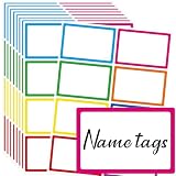 76x50mm Bunte Etiketten Selbstklebend, 200 PCS Namensaufkleber...