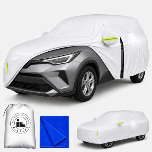 Image of Car Cover Waterproof All Weather Custom Fit for Toyota C-HR. | All Weather Protection, Waterproof, Heavy Duty, Durable, UV Protection, Lightweight, Easy to install, Custom Fit