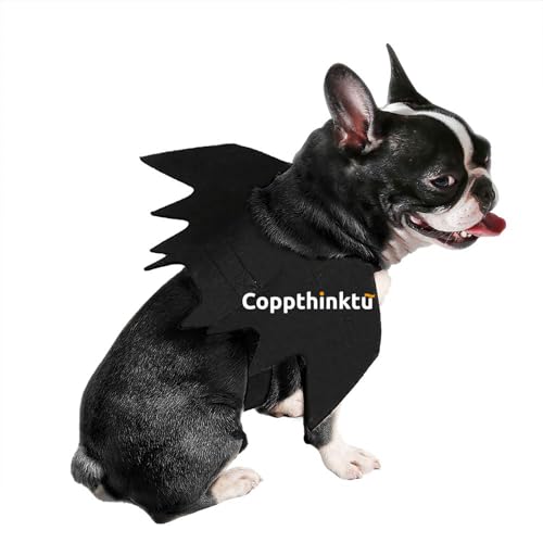 Coppthinktu Dog Bat Wing Costume, Halloween Costumes for Dogs, Pet Halloween Party Dress Up Costume, Bat Wings for Dogs, Halloween Party Decoration Cosplay Pet Bat Costume for Small Medium Large Dogs