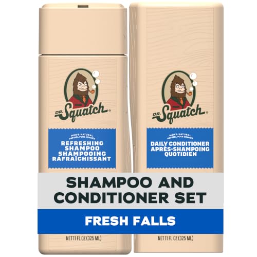 Dr. Squatch Men's Natural Shampoo and Conditioner...