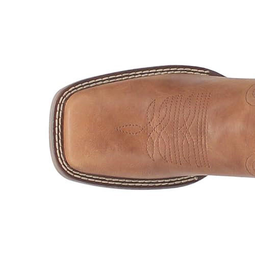 Laredo Womens Mara Embroidery Square Toe Casual Boots Mid Calf Low Heel 1-2" - Brown, Purple4