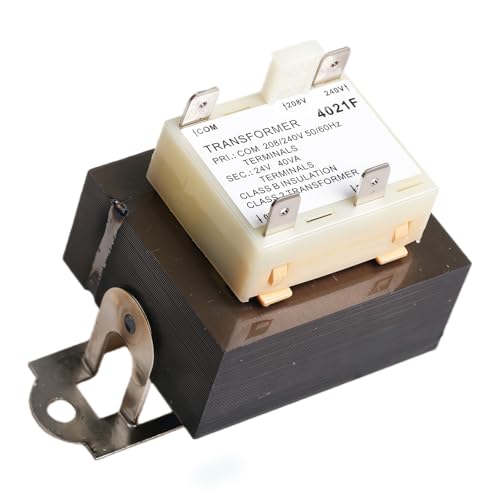 Image of 240V to 24V AC Transformer 0130M00138S with 2 Hole Mount is Compatible with Goodman Amana、 B11416-43、B1141643、PF40224、208V /240V to 24V 40VA HVAC Furnace Transformer Class 2 Control