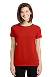 Gildan Rmk Damen Ultra T-Shirt Schwarz Trainings-Shirt, Rot, Größe S