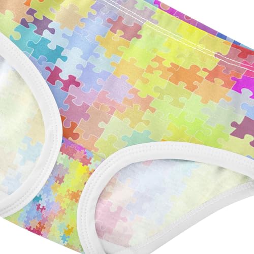 Colorful Puzzle Pieces Toddler Girls's Underwear 2T 202c14234