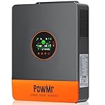 PowMr Solar Inverter 5000W 48Vdc to 110Vac, 5200W Split-Phase Solar Inverter Built-in 100A MPPT Controller | Max.PV Input 6KW 500VOC | Support 6 Units Parallel and Batteryless Run