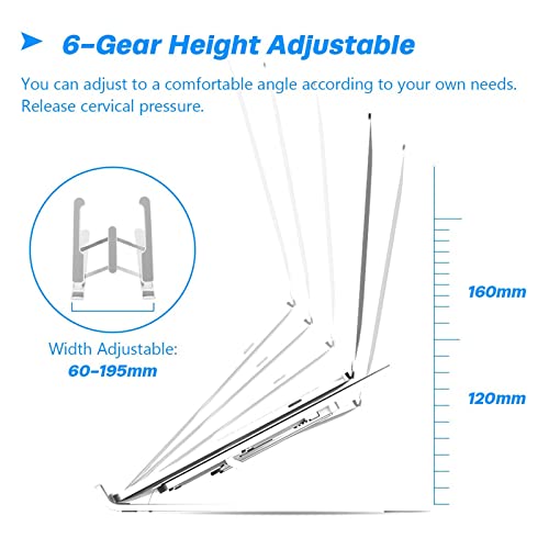 Soporte Plegable para Portátil de Aluminio Negro miniatura 4