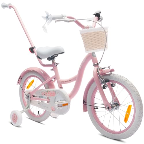 sun baby Mädchenfahrrad 16 Zoll Radgröße Flower Bike zur Auswahl, mit...