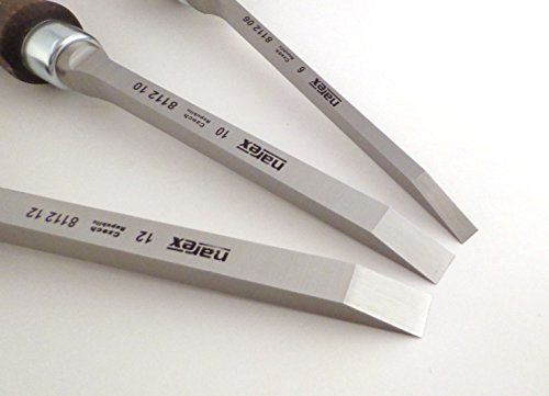 Narex 8112061012 Czech Steel 3 Piece Set 6 Mm, 10 Mm, And 12 Mm Mortise Chisels thumb #1