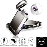 [page_title]-AUTSCA Feuerzeug, USB Lichtbogen Feuerzeug, Elektronisches Feuerzeug, USB wiederaufladbar, kann für Duftkerzen, Öfen, Grillgeräte, Küchen usw. verwendet Werden