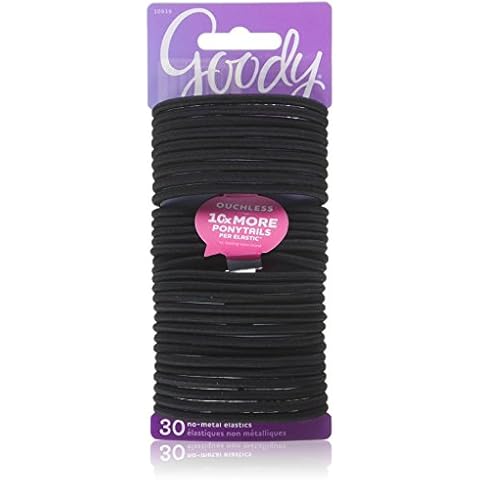 Goody Ouchless Black No Metal Elastics Cover