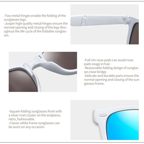 Image of Joopin Square Sunglasses Polarized UV400 Designer Sun Glasses Men Women