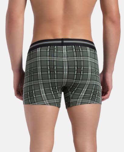 Image of Jockey UI21 Men's Super Combed Cotton Elastane Stretch Printed Trunk with Ultrasoft Waistband (Pack of 2 Colors & Prints May Vary)