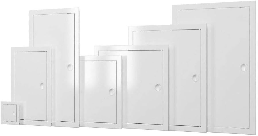 Prostko Plastic Access Panel - Inspection Hatch Revision Door - Service Point. (200mm x 200mm), White