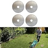 ZYWUOY 4 Stück Edelstahl Positionierscheiben 10.2 cm Durchmesser für Low-Profile-Messpfähle Korrosionsbeständige Hardware für Bau und Vermessung