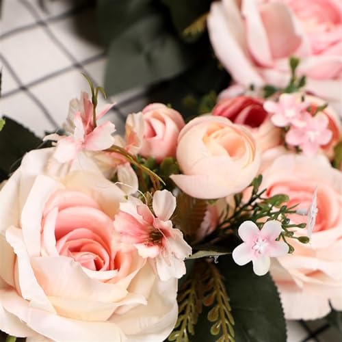 Couronne de fleurs de Noël extérieure supérieure avec attache murale
