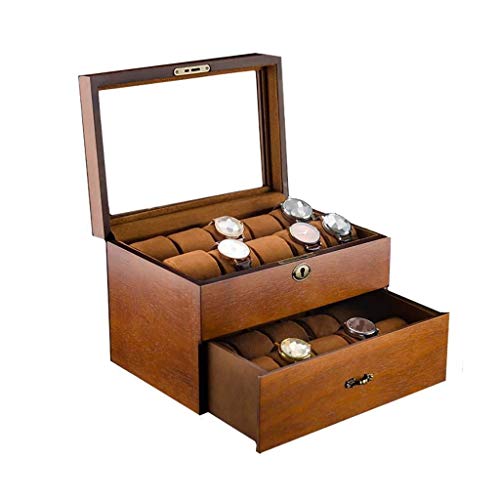 ZWH-Cajas para Relojes 20 Rejilla del Reloj De Exhibición De La Joyería De Almacenamiento Caja De La Caja Pulsera Organizadores De Mostrar Cuadros con Los Titulares De Almohadas Cover