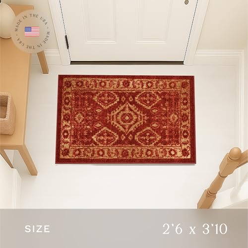 Tapete Maples Rugs Georgina Rojo 116x76 cm miniatura 2
