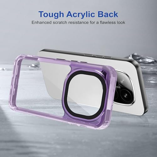 Image of Zapcase Back Case Cover for Mi Redmi Note 14 Pro Plus 5G | Compatible for Mi Redmi Note 14 Pro Plus 5G Back Cover | Case Cover with Camera Protection | (TPU + PC | Translucent Purple)