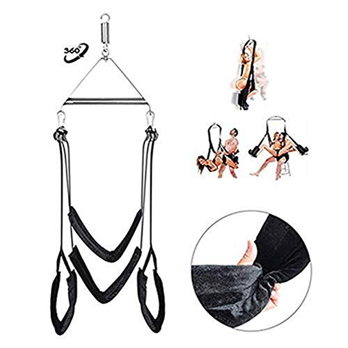 Adult Šwíng Set 360 Degree Spining Best for Couples Play(Black)