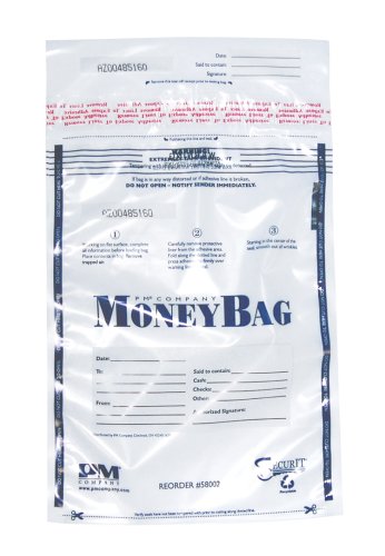 PM Company Securit 58002 - Bolsas desechables de plástico para depósitos, transparentes con área de contenido impreso, 9 x 12 pulgadas, 100 unidades Cover