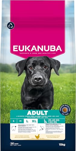 Eukanuba, alimento seco con Pollo Fresco para Razas Grandes, alim...