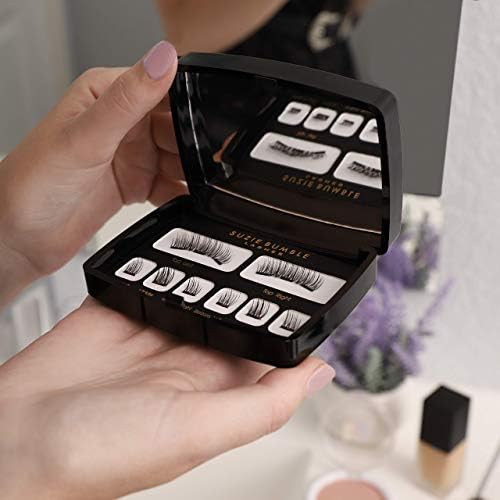 Magnetic Eyelashes Natural Look; Reusable Magnetic Lashes Eyelash Extension Kit - Pestañas Postizas Magneticas - Comes with Beautiful Mirror Travel Case