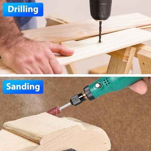 Linkstyle 141 PCS Rotary Tool Accessories Kit, 1/8 Inch Shank Multi Tool Accessories, for Engraving, Grinding, Sanding, Cutting, Polishing