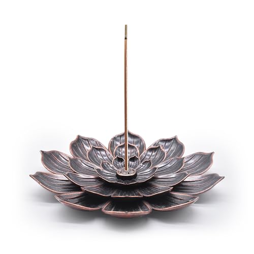 CVBUCKST Incense Burner, Lotus Incense Holder for Sticks, 6