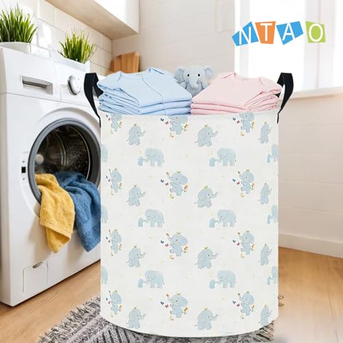 Image of Waterproof Laundry Hamper, Joyful Elephant