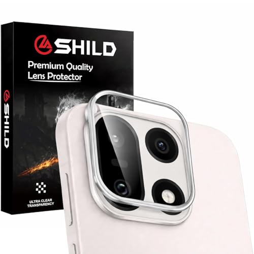 Image of SHILD Compatible with Oneplus 15 Camera Lens Protector - Silver (1 Pack) | Premium 9H Tempered Glass, Scratch Resistant, HD Clear Lens, Strong Adhesion & Precise Fit