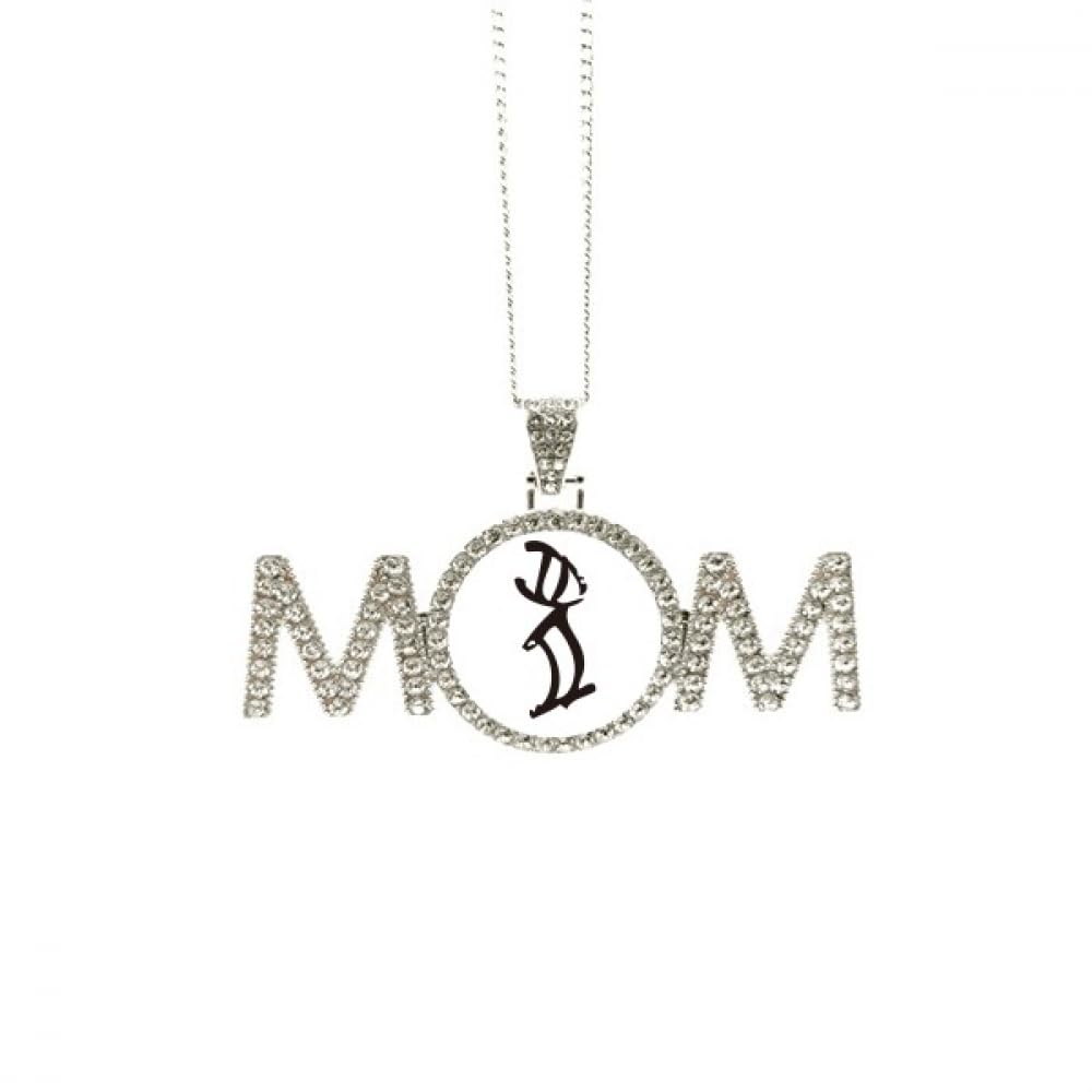 Collier anniversaire avec inscriptions chinois, un lien unique pour maman