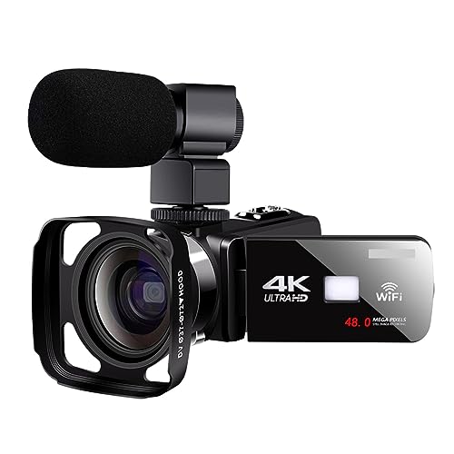 Caméra vlog numérique 4K WiFi : capteur 48MP et infrarouge nocturne