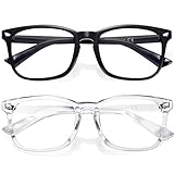 Jectieey Reading Glasses for Women Men - Blue Light Blocking Glasses Computer Readers Anti Glare Lightweight & Sturdy Eyewear (Black+Floral, 0.8X)