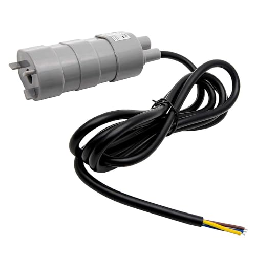 Water Pump, Riloer 12V whale pump High Flow truma Water Pump Submersible Pump for Camper Caravan Motorhome Garden Fountain DC Brush, Black