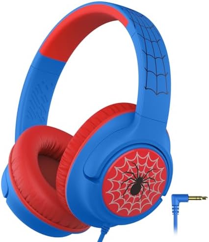 iClever Casque Audio Filaire pour Enfants avec Cordon, Volume sûr...
