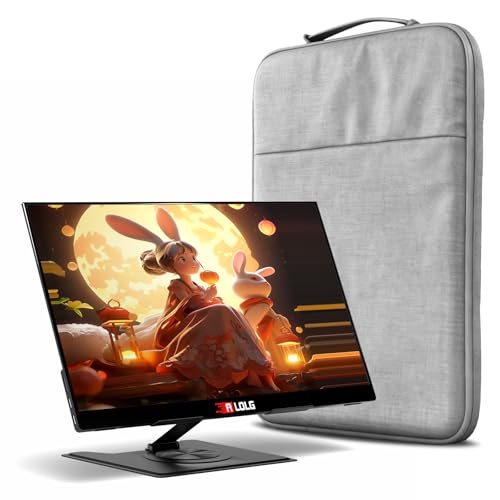 Image of 13.5''Portable Monitor for latop,Handle Computer Bag for 15.6 Inch Compatible,Tablet Stand for Desk with 360 Rotating Base