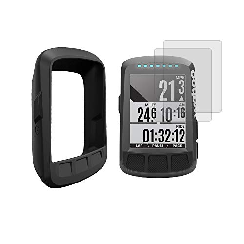 Thinvik Bike Computer Silicone Case for Wahoo Elemnt Bolt (Not for Elemnt) with 2 Screen Protector for Ptrotecting Wahoo Element Bolt Bike Computer