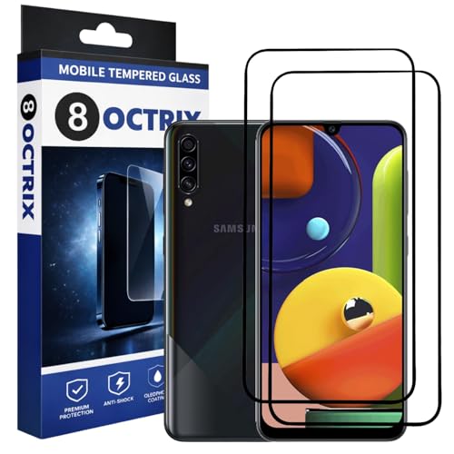 Image of Military-Grade Tempered Glass for Samsung Galaxy M31 / M30S / M30 / A30 / A30S / A50 / A50S / A20 with Edge to Edge Coverage - Case Friendly, Installation Kit (Pack Of 2)