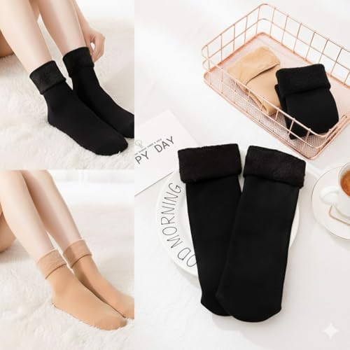 Image of 100% Warm Ultra Soft Thermal Winter Socks for Women - Cozy and Comfortable with Maximum Insulation and Heat Retention