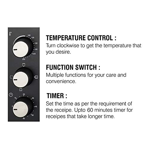 Cello Oven Toaster Griller 19 Liters 1200 Watt OTG (Black) - Image 8